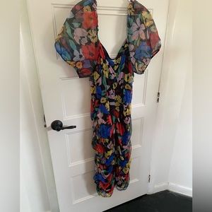Body con floral dress 2x